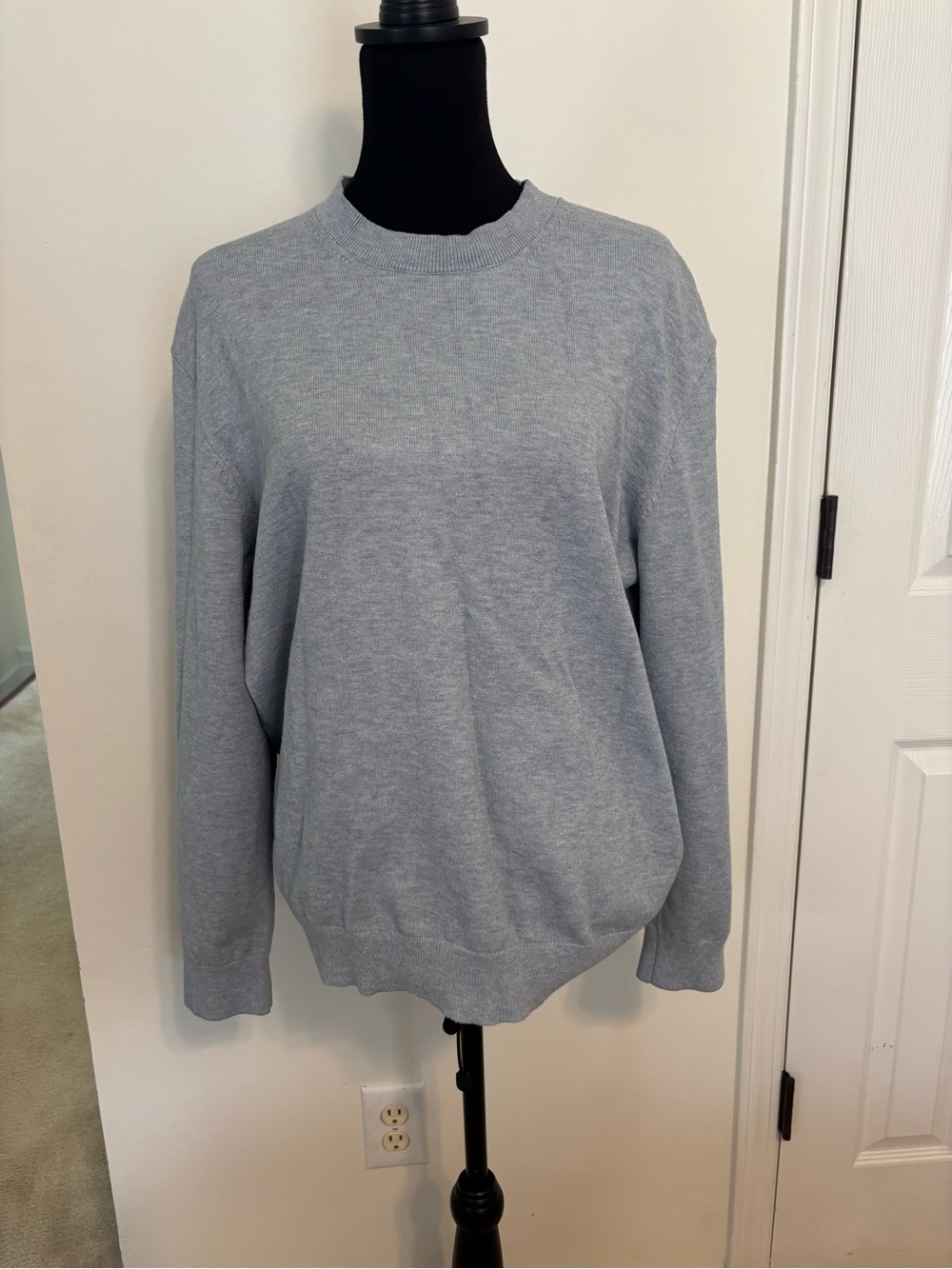Light Gray Crewneck Men’s Sweater